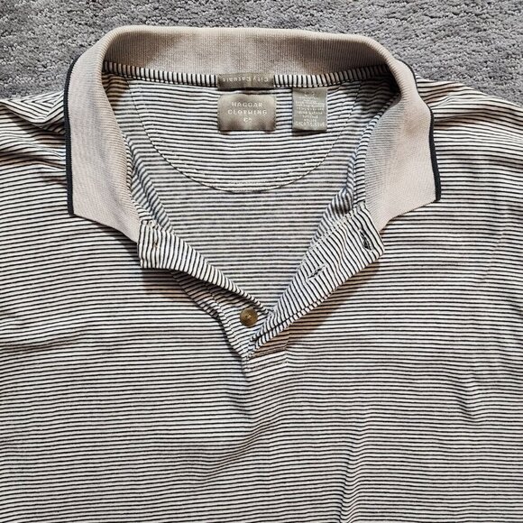 Vintage Haggar Clothing City Casual Short Sleeve Golf Polo Shirt Large 90s - Picture 3 of 12